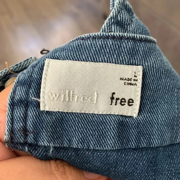 Wilfred Free Pasha Denim NWT Crop Tank Size Large - Picture 7 of 7